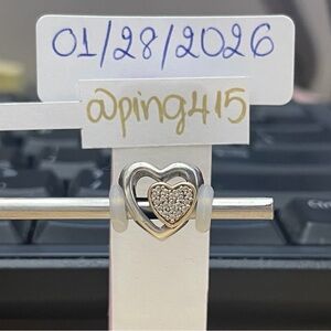 Pandora Two Tone Joined Together Heart Charm